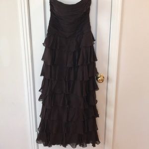 Ruffles on Ruffles Strapless gown